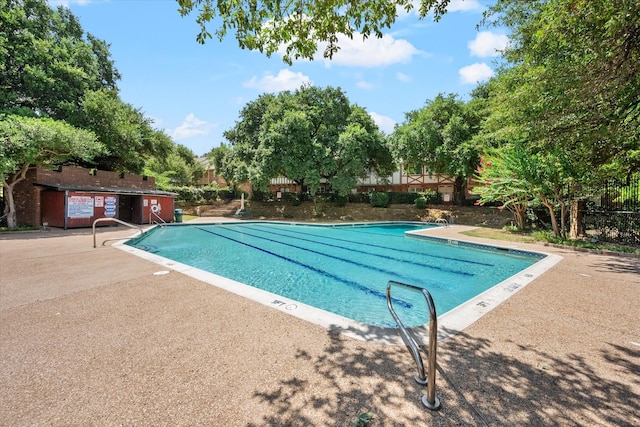 view of pool with a patio area