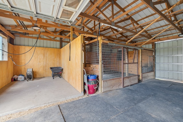 view of horse barn