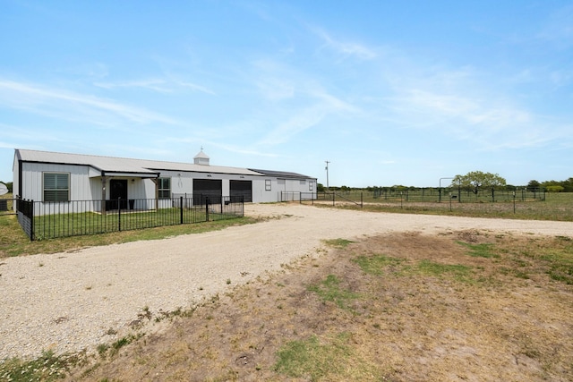 1195 Buck Creek Rd, Tioga, TX 76271 - exterior space featuring a garage, fence private yard, and driveway