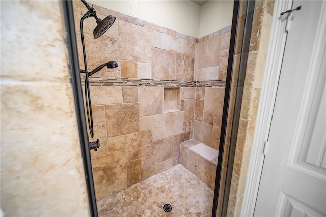 bathroom with an enclosed shower