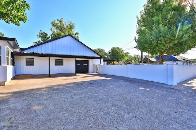 exterior space with fence