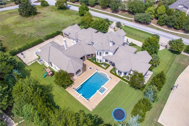 birds eye view of property