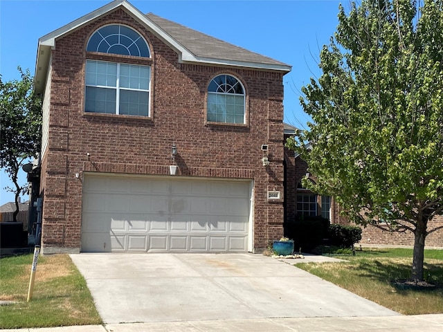 view of property with a garage