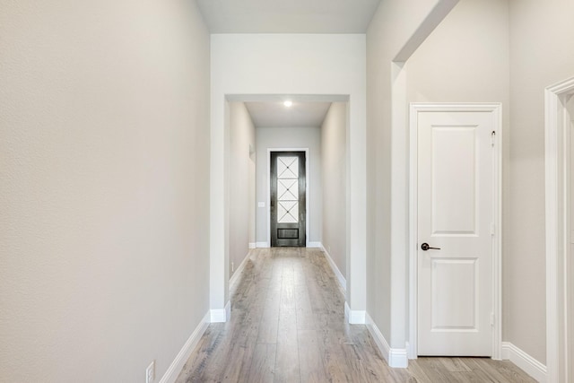 interior space with light wood-type flooring