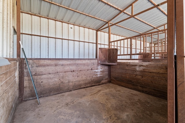 view of horse barn