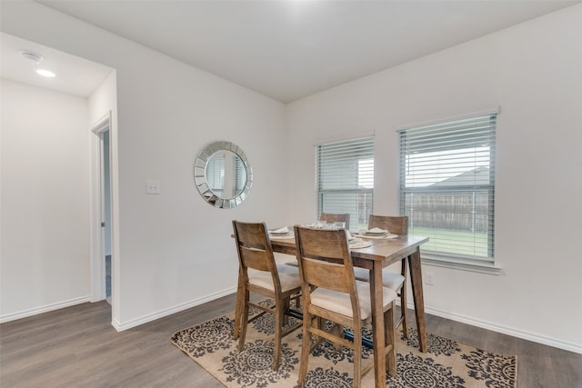 dining room featuring hardwood / wood-style floors