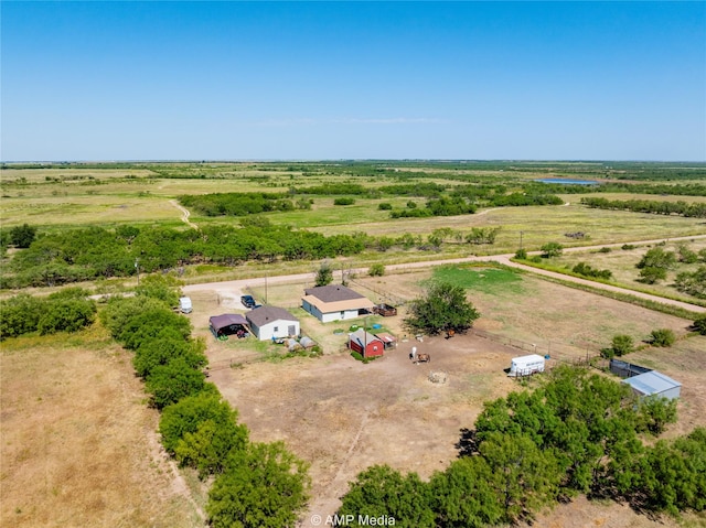 drone / aerial view featuring a rural view