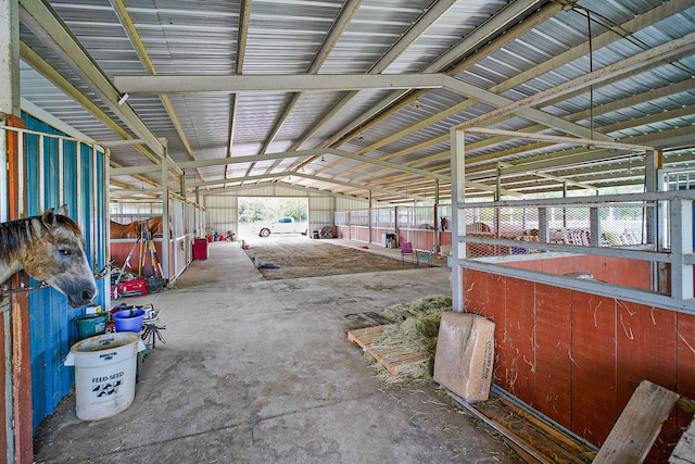 view of horse barn