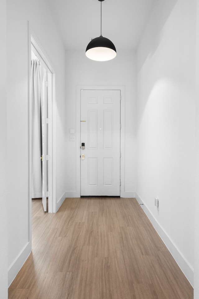 interior space featuring light hardwood / wood-style flooring