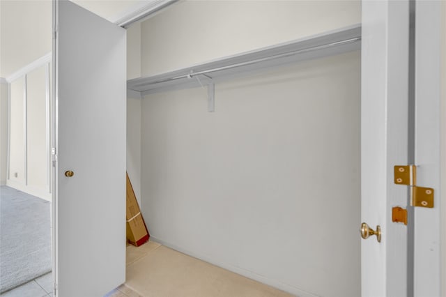 view of closet