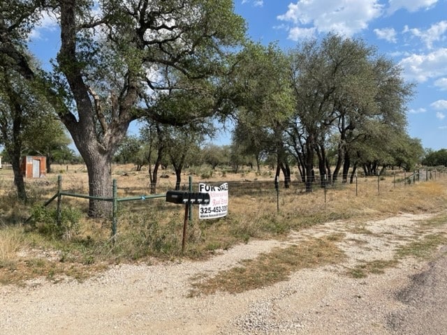 view of road featuring a rural view