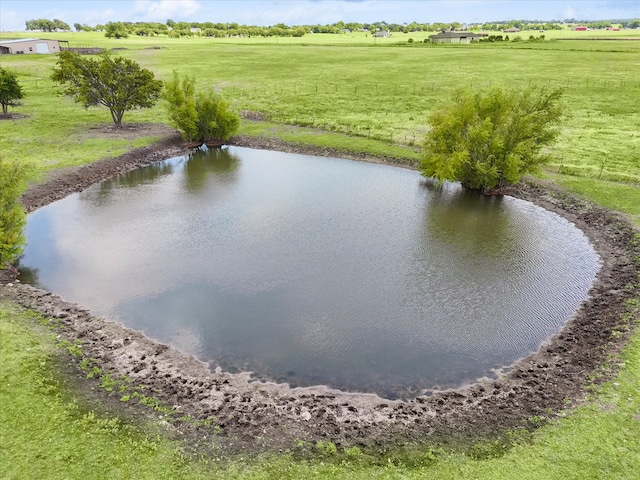 view of water feature featuring a rural view