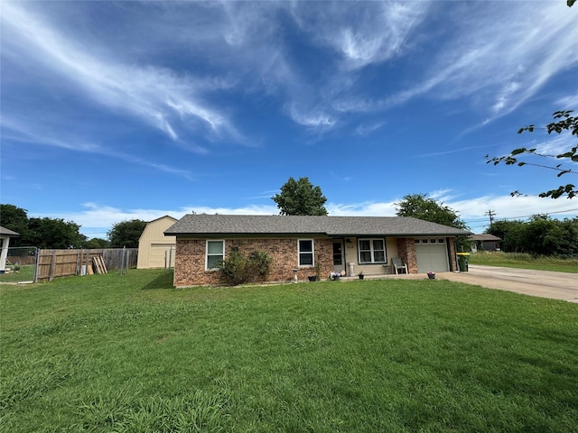 4506 Azalea Dr, Granbury, TX 76049 - ranch-style house featuring driveway, a garage, and brick siding