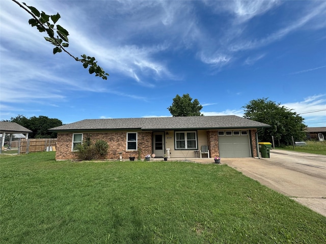 4506 Azalea Dr, Granbury, TX 76049 - single story home featuring concrete driveway, a garage, and brick siding