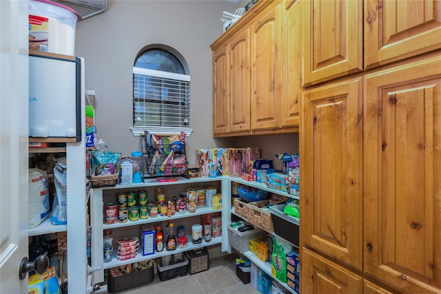 view of pantry