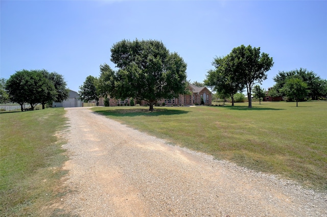 view of road