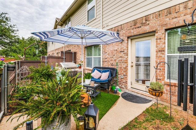 view of patio / terrace featuring grilling area