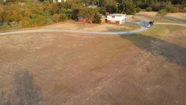 view from above of property