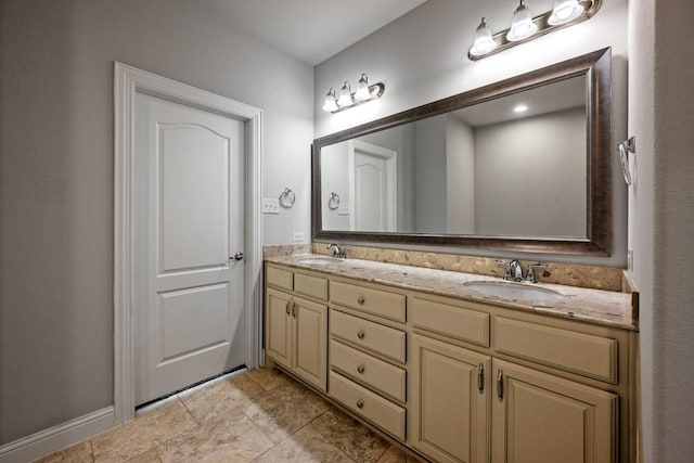 bathroom with vanity