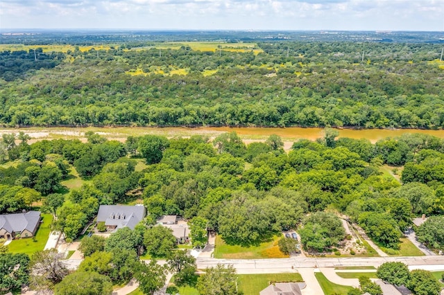 aerial view with a forest view