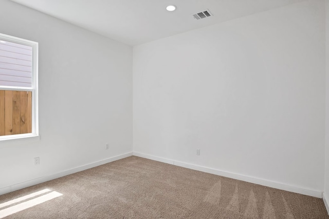 view of carpeted empty room