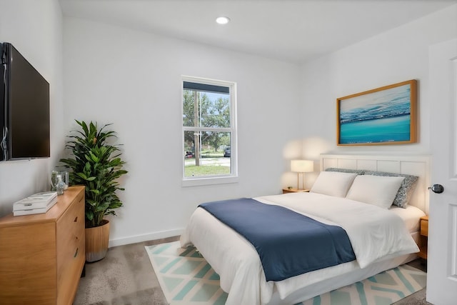 bedroom featuring carpet flooring