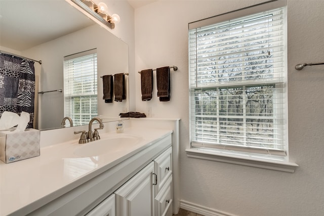 bathroom with vanity