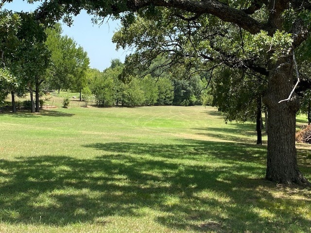 view of community featuring a lawn