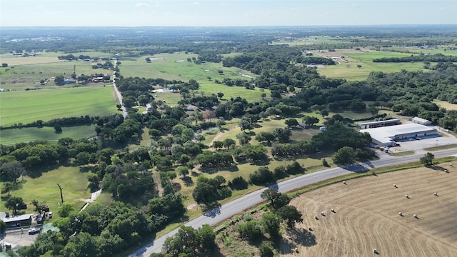 drone / aerial view with a rural view