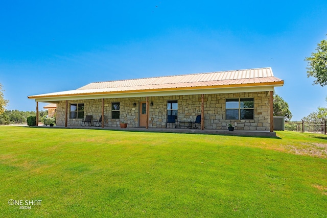 217 County Road 322, Tuscola, TX 79562 - back of property featuring a lawn