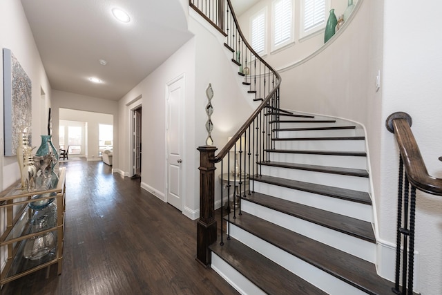 entryway featuring hardwood / wood-style floors