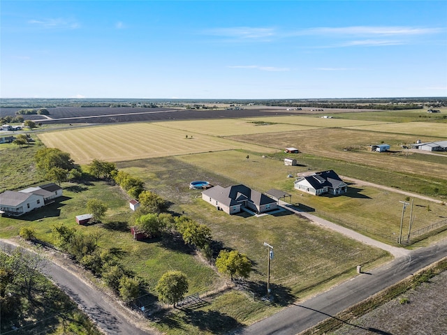 bird's eye view featuring a rural view