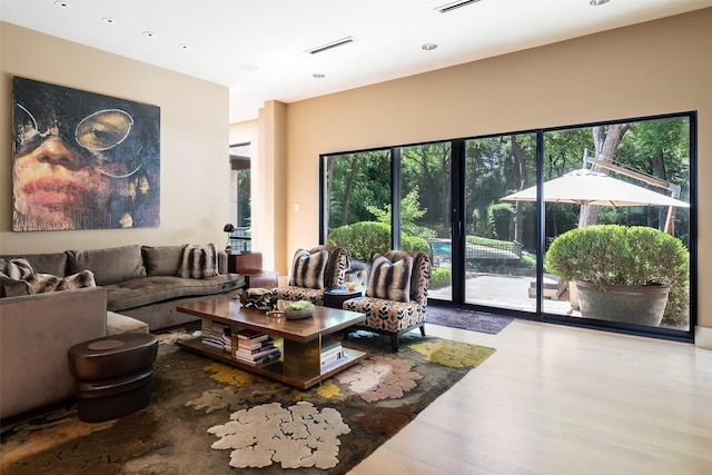 living room with a wealth of natural light