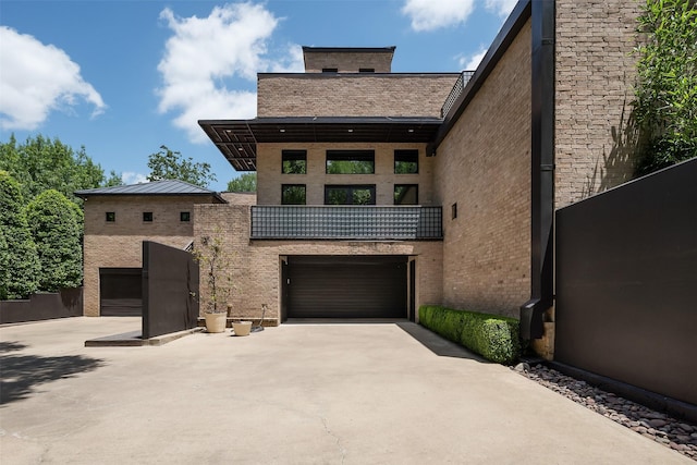 modern home with a garage