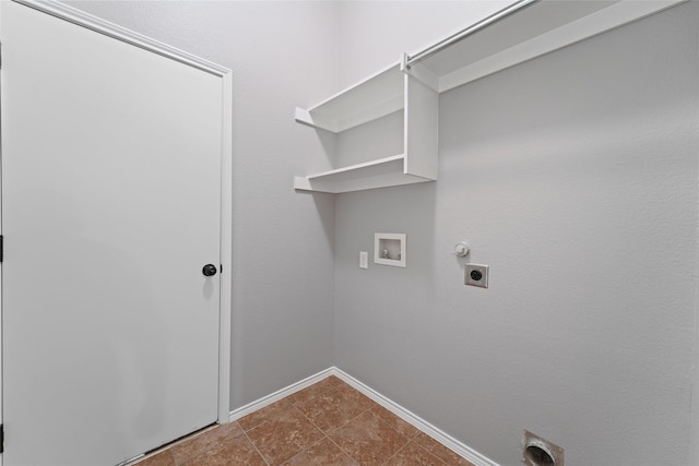 laundry room featuring gas dryer hookup, hookup for an electric dryer, and hookup for a washing machine