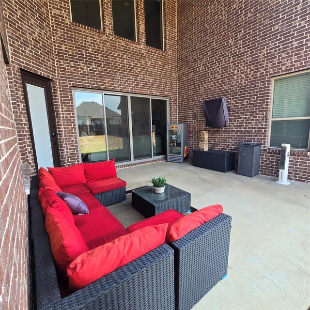 view of patio / terrace featuring an outdoor hangout area