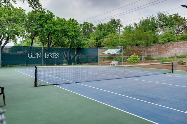 view of tennis court