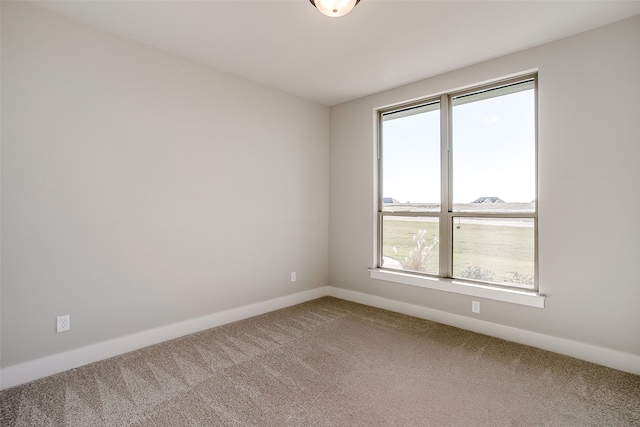 carpeted spare room with a healthy amount of sunlight