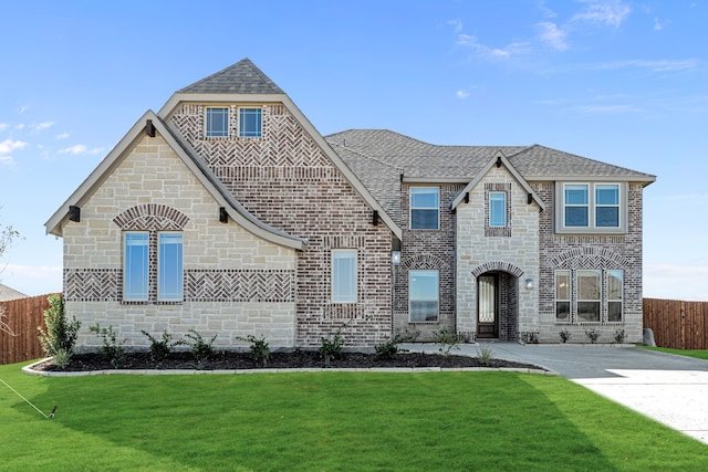 view of front of house featuring a front yard