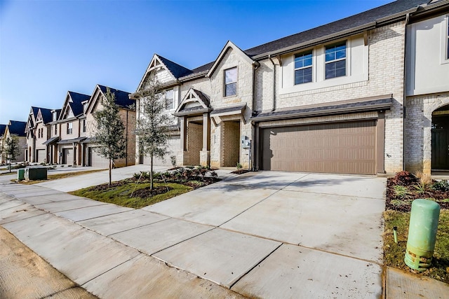 view of property with a garage