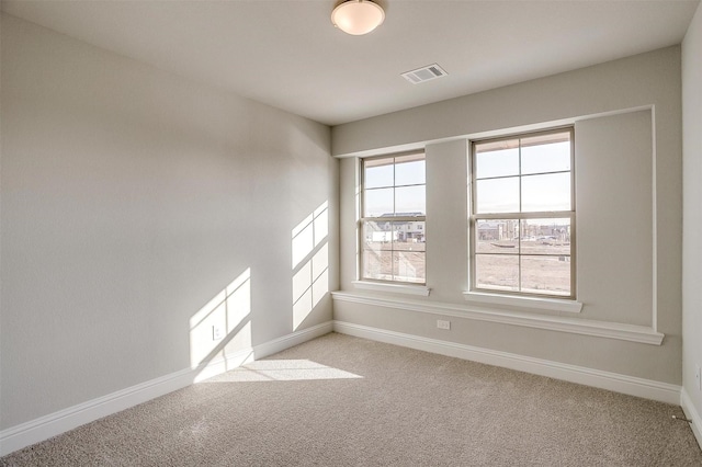 view of carpeted empty room