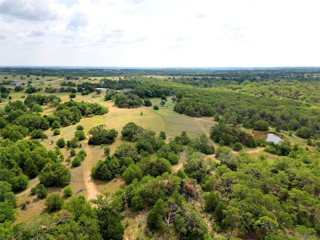 bird's eye view featuring a rural view