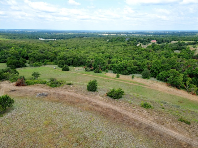 aerial view with a rural view