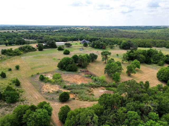 drone / aerial view featuring a rural view