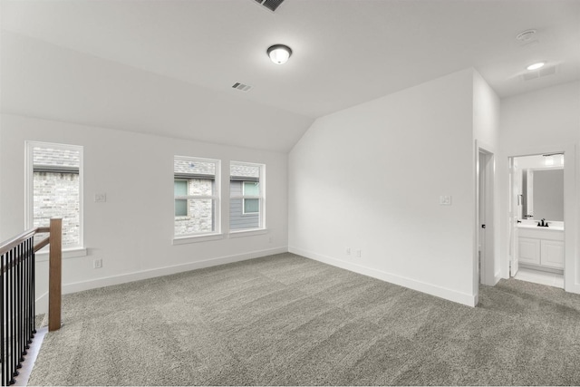 3104 Summer Rain Ln, Anna, TX 75409 - carpeted empty room with healthy amount of natural light, lofted ceiling, and a smoke detector