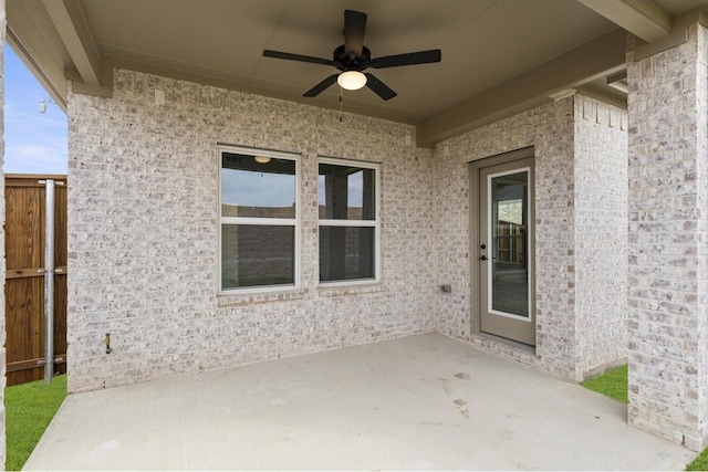 3104 Summer Rain Ln, Anna, TX 75409 - view of patio / terrace with a ceiling fan