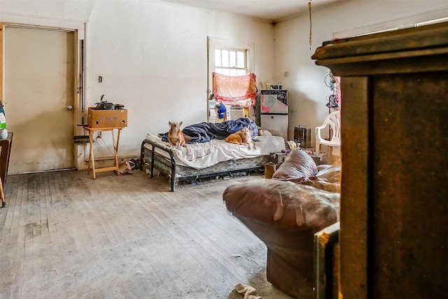 interior space featuring wood-type flooring