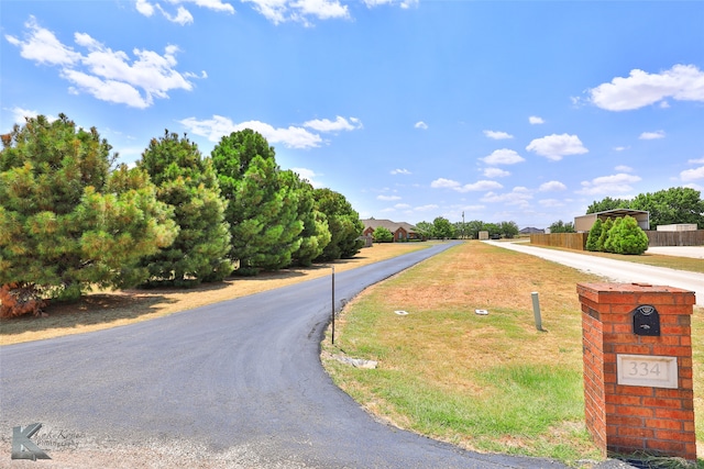 view of road