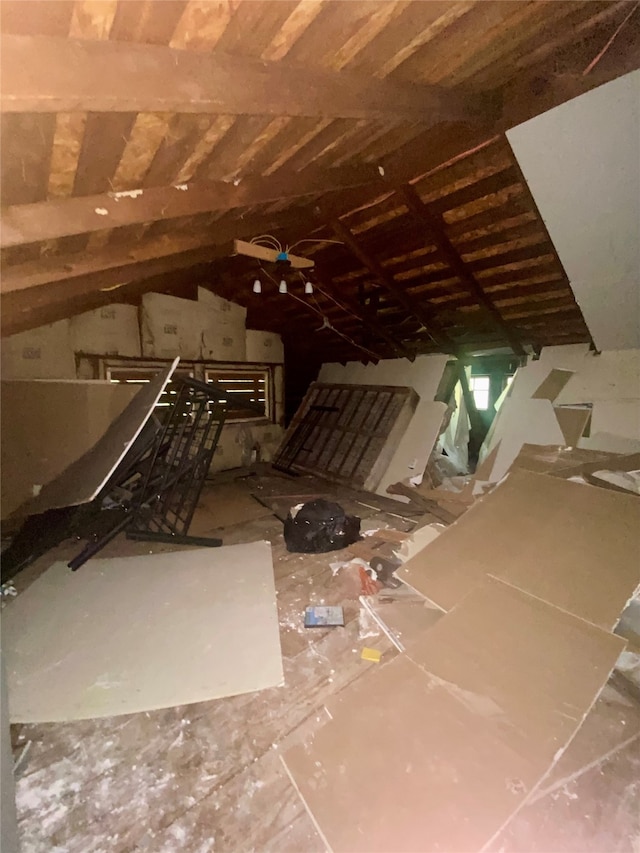 view of attic