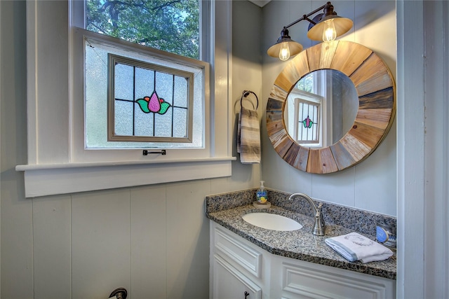 bathroom with vanity